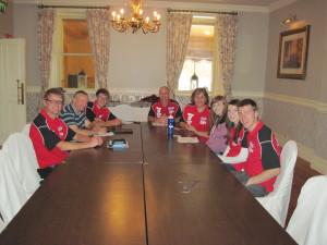 Final team meeting before race starts