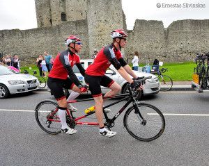 Norman and James limbering up